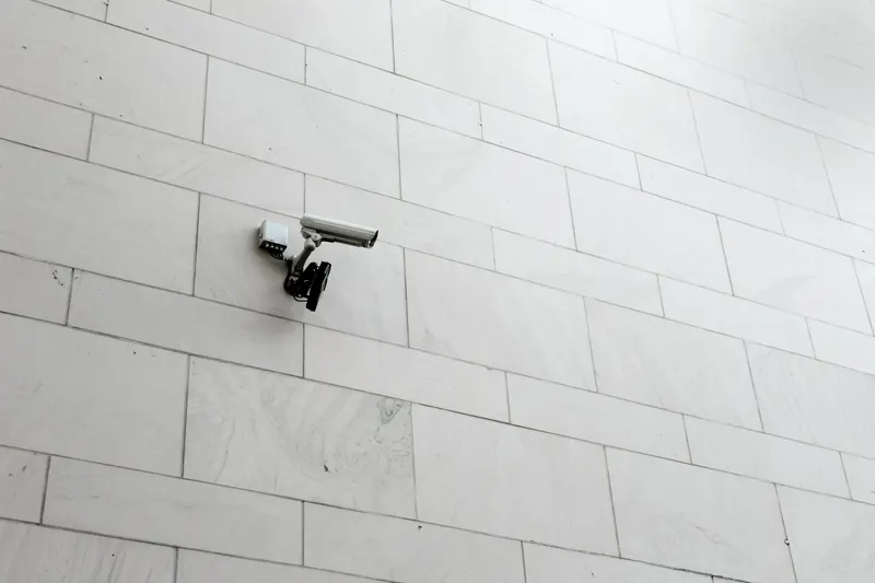 CCTV camera on a building wall