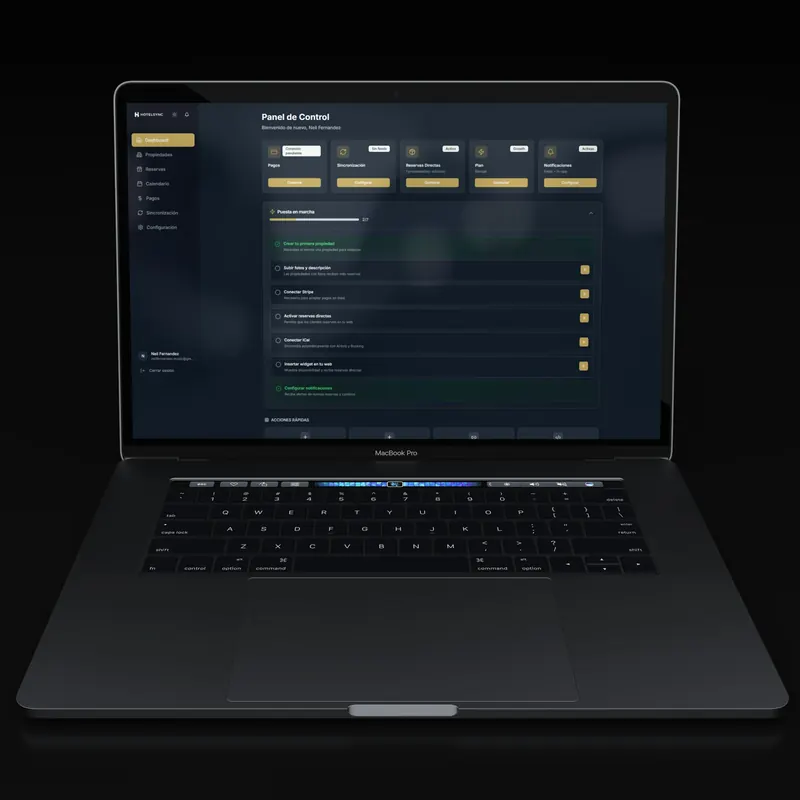 Laptop showing a marketing dashboard
